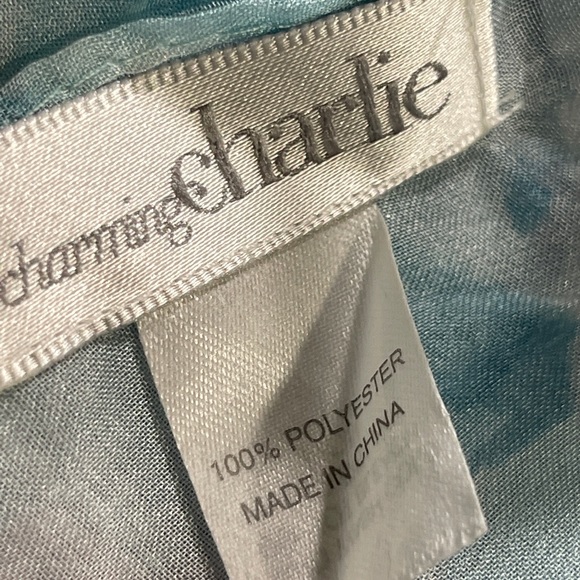 Charming Charlie Women’s Floral Print Semi-Sheer Scarf - Picture 7 of 8